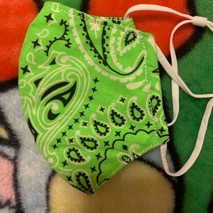 A Neon Green Face Mask
